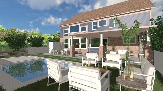 Beautiful backyard design